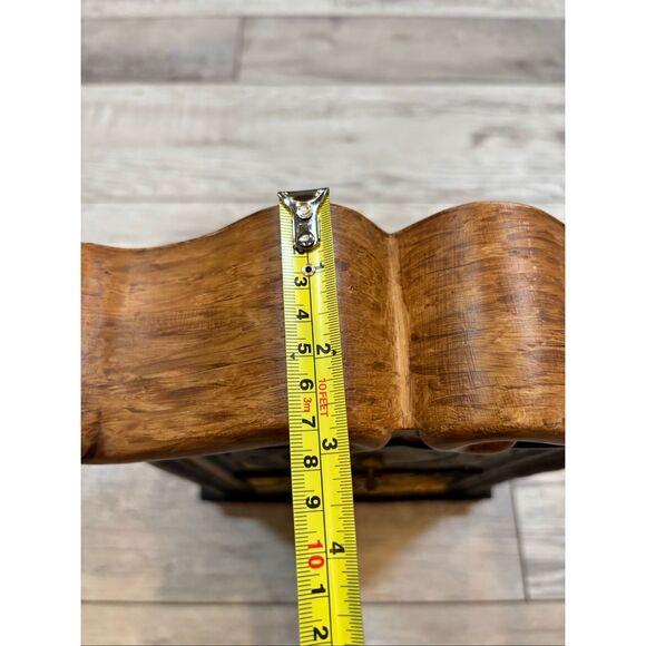 Vintage Ceramic Mantel Clock Hershey Mold Farm Mill Scene - Picture 12 of 13